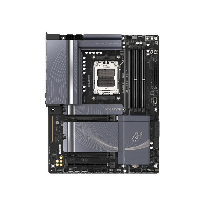 Placa Gigabyte B850 Ai Top,Amd,Am5,B850,4Ddr5,256Gb,1Hdmi+Usb-C,4Sata3+3M.2,2X10Gbelan+Wifi7+Bt5.4,7Usb3.2,Atx 1 Placa Gigabyte B850 Ai Top,Amd,Am5,B850,4Ddr5,256Gb,1Hdmi+Usb-C,4Sata3+3M.2,2X10Gbelan+Wifi7+Bt5.4,7Usb3.2,Atx 1