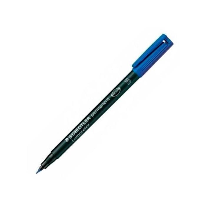 Staedtler 313-3 S Rotulador Permanente Lumocolor S Azul (Punta Súper Fina, 10 Unidades) (10 Unidades)