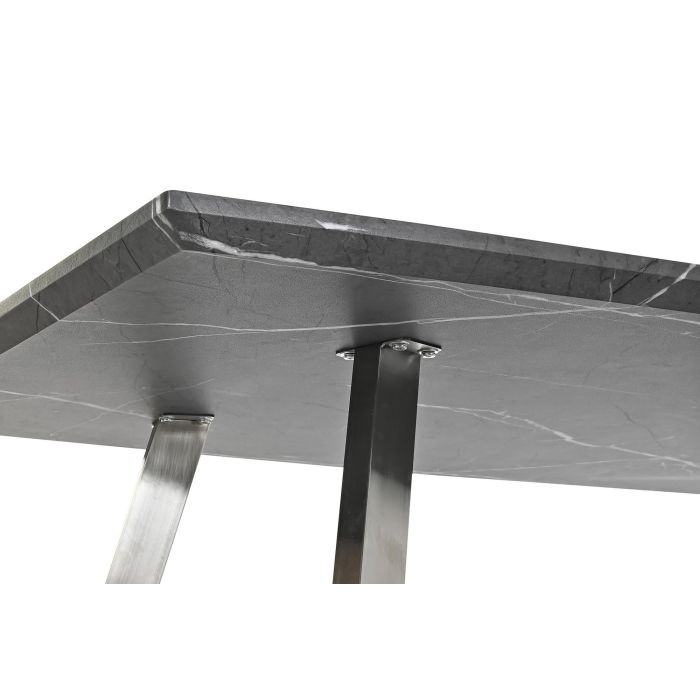 DKD Home Decor Mesa de Comedor Moderna Negra MDF y Acero 90 x 76 x 160 cm 3