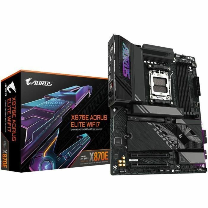 GIGABYTE Placa Base X870E A ELITE WIFI7 - Compatible con AMD Ryzen 9000, Wi-Fi 7, DDR5 hasta 8000MHz, 4xPCIe 5.0, 4xM.2, Ref. 9MX87EEL7-00-10 6 GIGABYTE Placa Base X870E A ELITE WIFI7 - Compatible con AMD Ryzen 9000, Wi-Fi 7, DDR5 hasta 8000MHz, 4xPCIe 5.0, 4xM.2, Ref. 9MX87EEL7-00-10 6