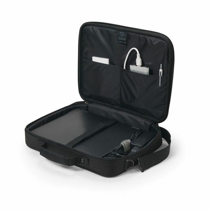 Dicota Eco Multi BASE Funda para Portátil 13-14.1" ECO, Reciclada PET, Protección Acolchada, para Maletín y Hombro, Negra 6