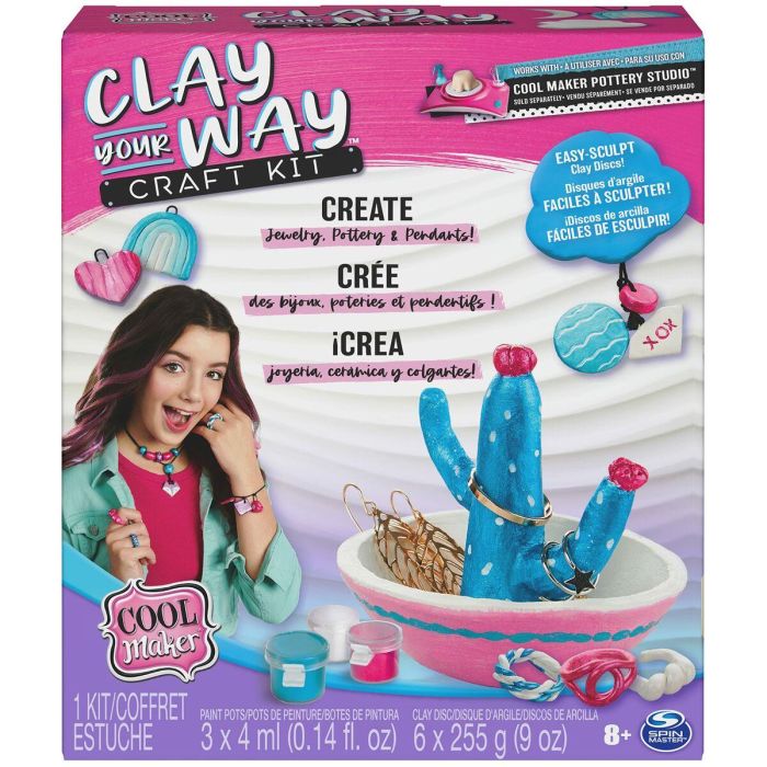 Kit Creación de Pulseras y Collares Spin Master Clay your way Plástico 0 Kit Creación de Pulseras y Collares Spin Master Clay your way Plástico 0