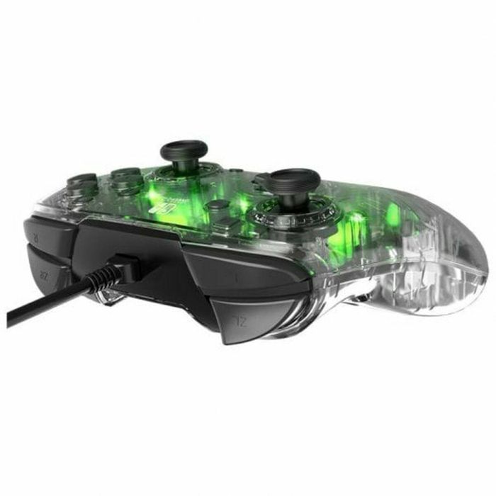 PDP Controlador Prismatic Afterglow con Cable para Nintendo Switch, Iluminación LED, Audio y Chat 3.5mm, Controles Integrados 18
