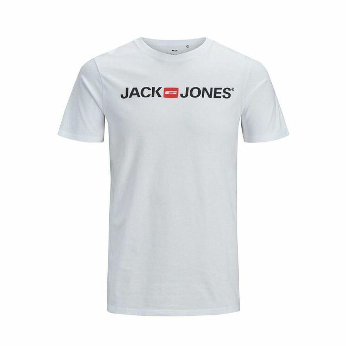 Camiseta Deportiva de Manga Corta JJECORP LOGO TEE SS O-NECK NOSS  Jack & Jones  12137126  Blanco 0 Camiseta Deportiva de Manga Corta JJECORP LOGO TEE SS O-NECK NOSS  Jack & Jones  12137126  Blanco 0