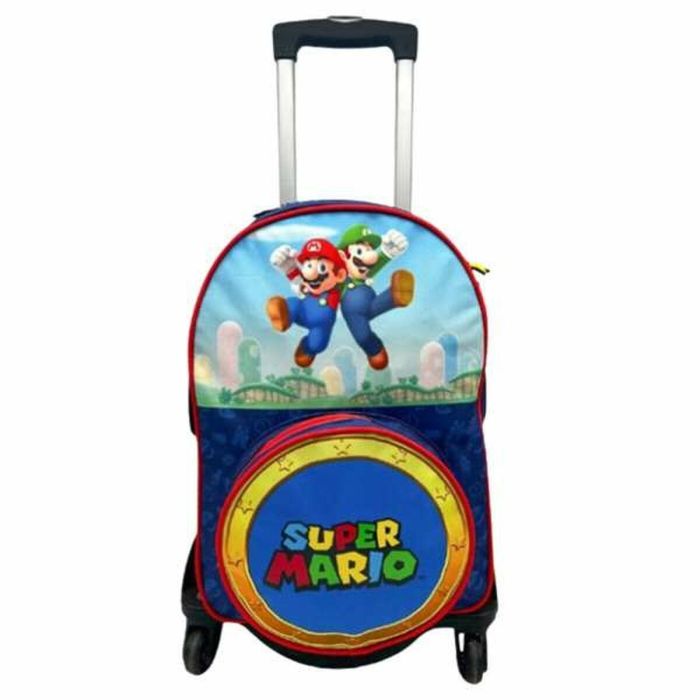 Toybags T963 Mochila Primaria Super Mario Doble Compartimento Adaptable con Carro, Protección Lateral y Stoper Frontal Anti Caída Negra para 7+ años Toybags T963 Mochila Primaria Super Mario Doble Compartimento Adaptable con Carro, Protección Lateral y Stoper Frontal Anti Caída Negra para 7+ años