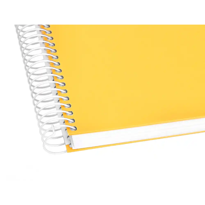 Liderpapel Cuaderno Espiral A5 Crafty Tapa Forrada 120 Hojas 90gr Cuadro 5mm Color Amarillo 6