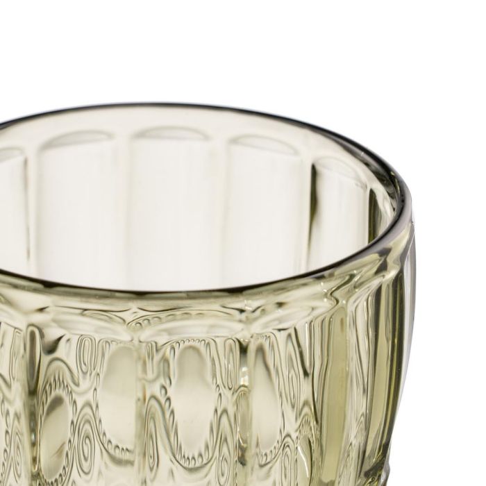 Copa Verde Cristal Decoración 9 X 9 X 17 cm
