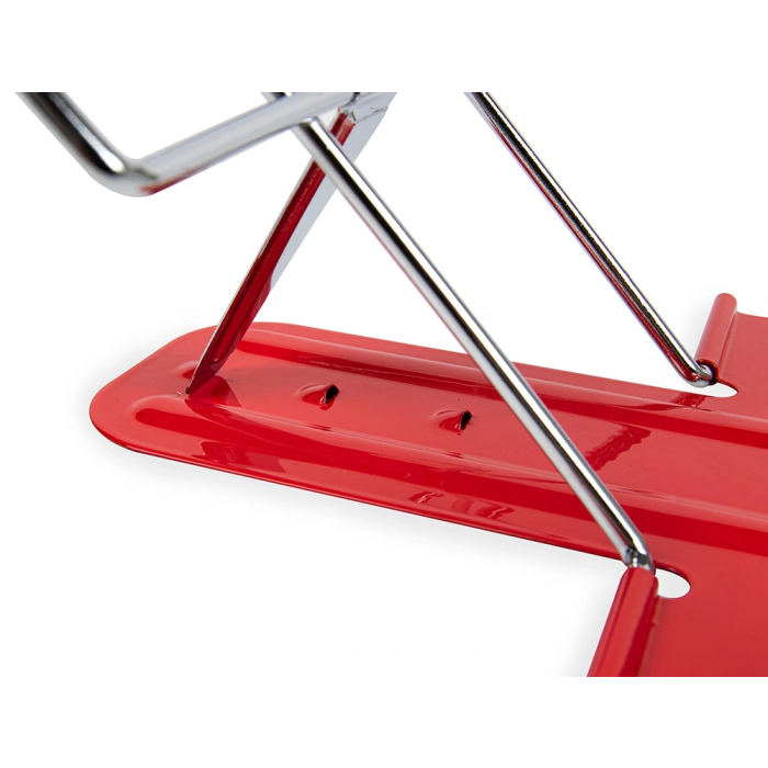 Liderpapel Atril Base Metálica Ángulo Ajustable Soporte Parte Posterior 195x235 mm Color Rojo 5