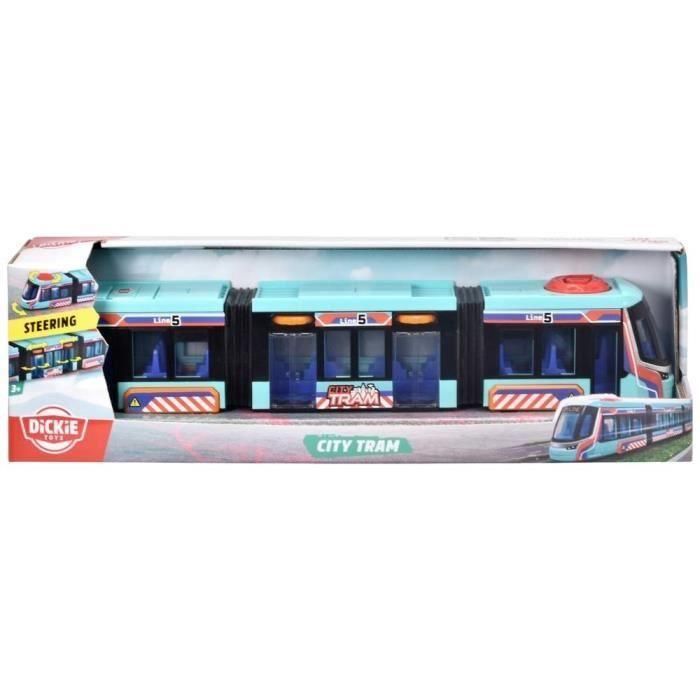 Dickie DIC1685168495149 - Juguete Réplica Tren Siemens Avenio Tram 42 cm con Ruedas Direccionales y Puertas Abribles 1