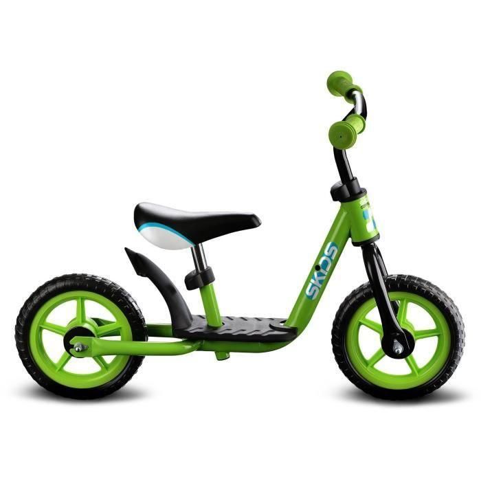 SKIDS CONTROL Bicicleta de equilibrio con reposapiés - Verde 1 SKIDS CONTROL Bicicleta de equilibrio con reposapiés - Verde 1