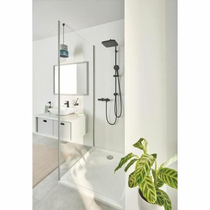 Grohe 266982431 Vitalio Comfort 250 Columna de Ducha con Desviador Manual, Ahorro Agua, Negro Mate 3