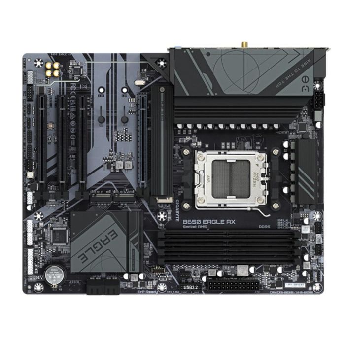 GIGABYTE B650 EAGLE AX Placa base AMD B650 Zócalo AM5 ATX DDR5 7600MHz (OC) WiFi 6E PCIe 5.0 M.2 VRM 12+2+2 USB 3.2 Gen 2 2 GIGABYTE B650 EAGLE AX Placa base AMD B650 Zócalo AM5 ATX DDR5 7600MHz (OC) WiFi 6E PCIe 5.0 M.2 VRM 12+2+2 USB 3.2 Gen 2 2