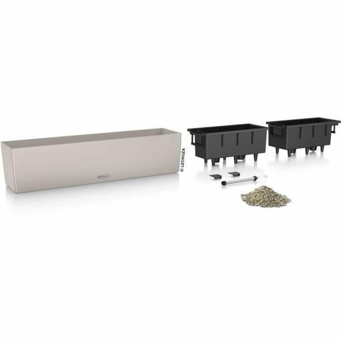 Lechuza 15706 Jardinera Balconera color 80 Kit Completo Marrón Arena 12 L 1