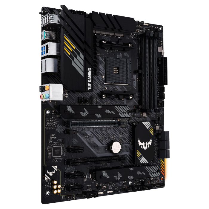 ASUS TUF GAMING B550-PRO Placa Base AM4 PCIe 4.0, Doble M.2, SATA 6Gbps, 2.5Gb Ethernet, HDMI, DisplayPort 2 ASUS TUF GAMING B550-PRO Placa Base AM4 PCIe 4.0, Doble M.2, SATA 6Gbps, 2.5Gb Ethernet, HDMI, DisplayPort 2