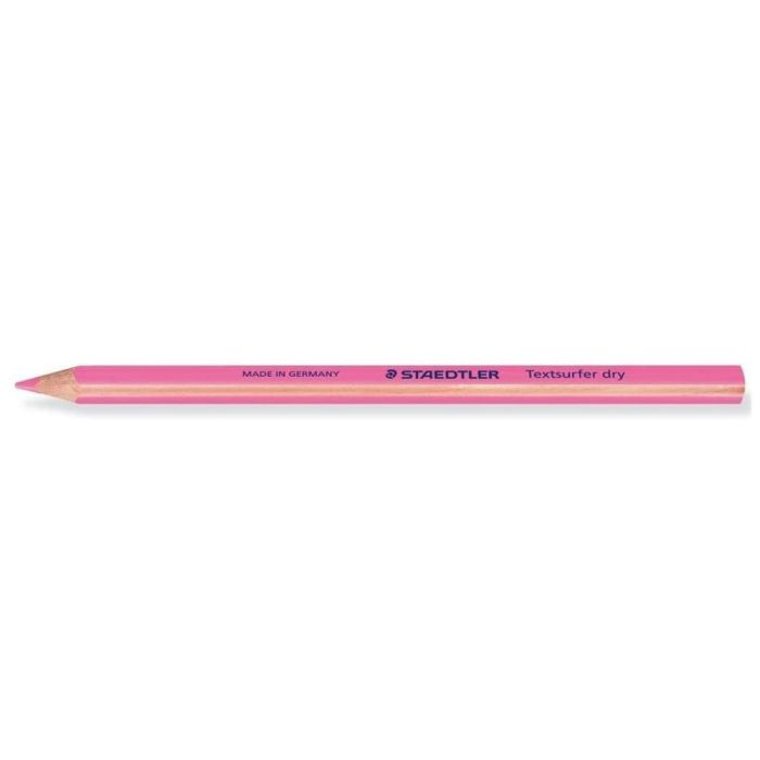 Lapices Fluorescente Staedtler Triangular Top Star Rosa Caja De 12 Unidades 1