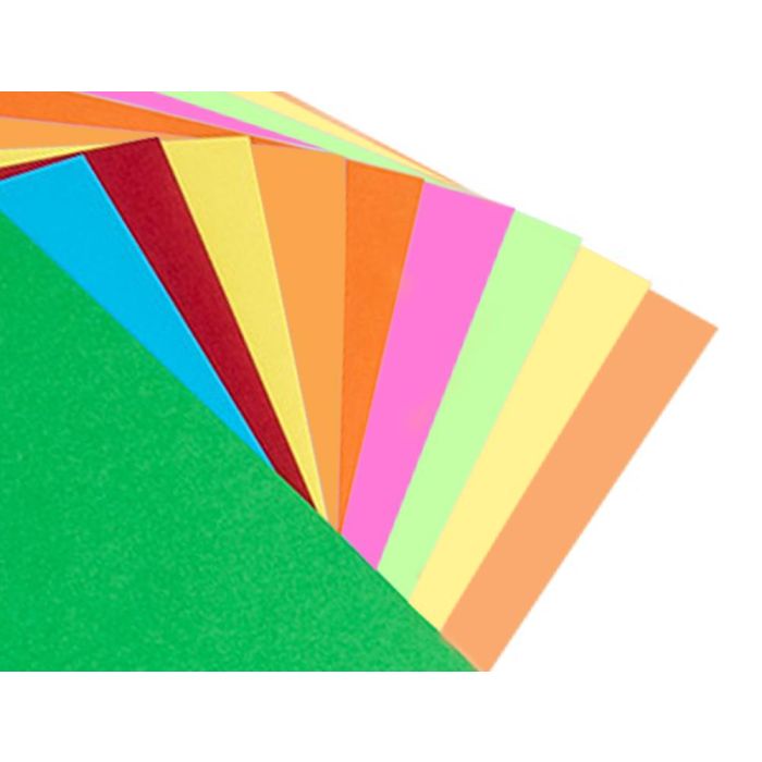 Bloc Trabajos Manuales Liderpapel Cartulina 240x315 mm 10 Hojas 5 Colores Neon + 5 Colores Intensos 6