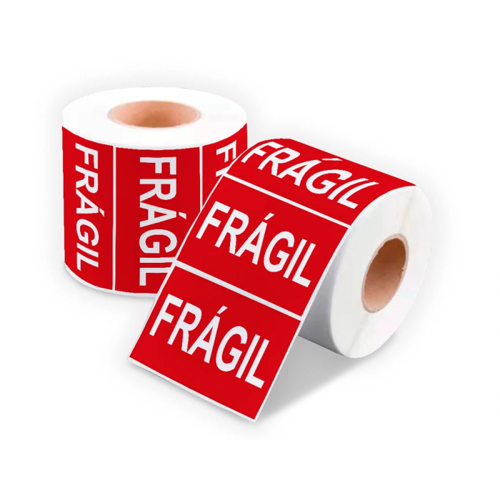 Q-connect Etiqueta Fragil 50x100 mm Rollo de 200 Unidades 1