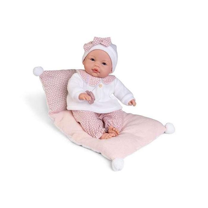 Muñeca bimba llorona en su camita, cuerpo de tela 37 cm 4 Muñeca bimba llorona en su camita, cuerpo de tela 37 cm 4