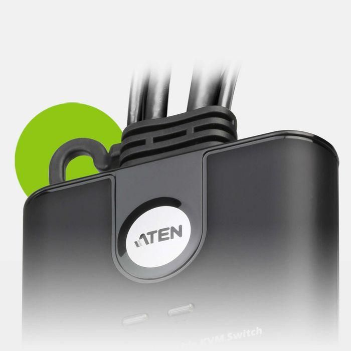 Aten 2-Port USB FHD HDMI Cable KVM Switch 2 Aten 2-Port USB FHD HDMI Cable KVM Switch 2