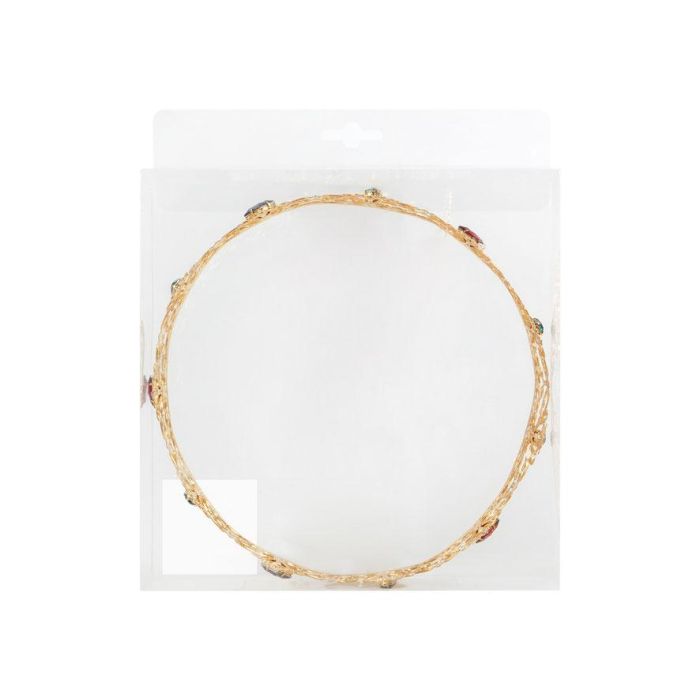 Corona Real Metálica Dorada Texturizada para Rey Adulto - Accesorio Rey Medieval, Corona Nobleza, Accesorio Disfraz Realista para Teatro, Carnaval, Cosplay 1