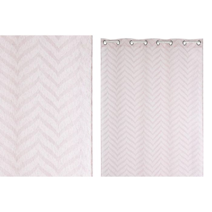 Cortina Urban DKD Home Decor Rosa Palo 260 x 140 cm 1