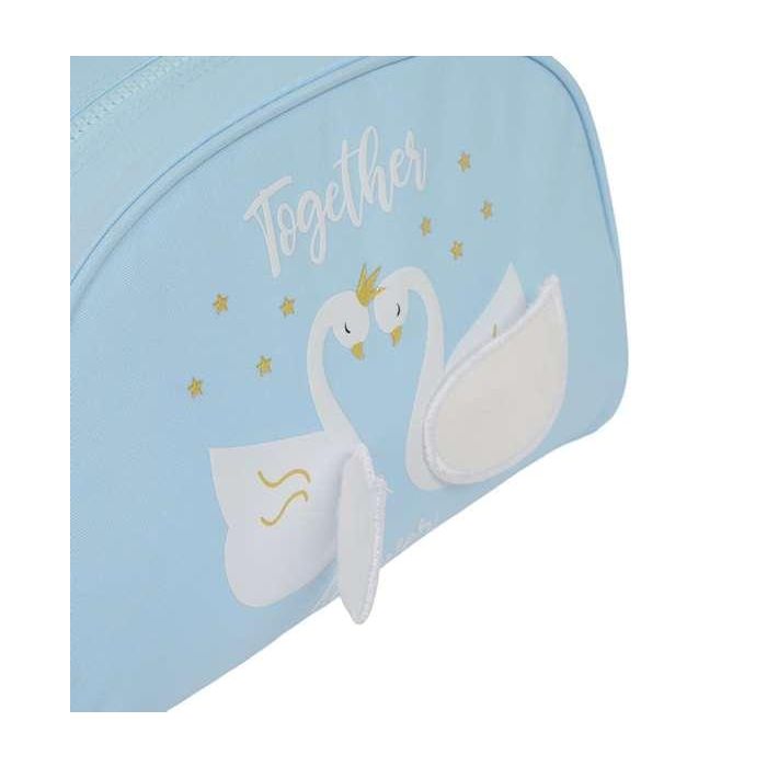 Neceser Escolar Glow Lab Cisnes Azul claro 28 x 18 x 10 cm 1