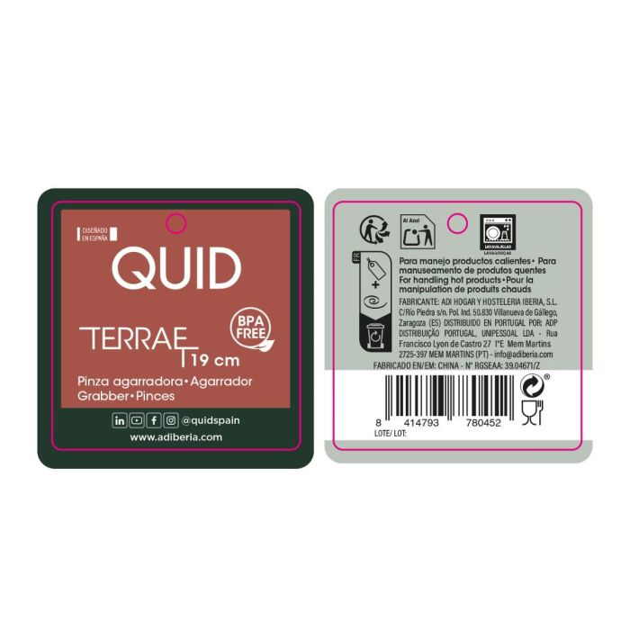 Pinza Agarradora Terrae Quid 19 cm 4