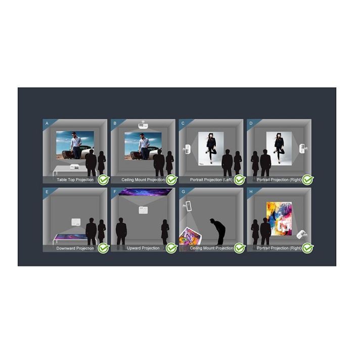 Optoma ZW340E Proyector Eco Láser WXGA 3600 Lúmenes Compacto y Ecológico 7