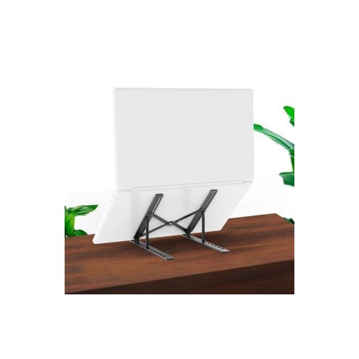 Aisens Soporte De Sobremesa Ajustable Para Portatil - Tablet, Gris 4 Aisens Soporte De Sobremesa Ajustable Para Portatil - Tablet, Gris 4