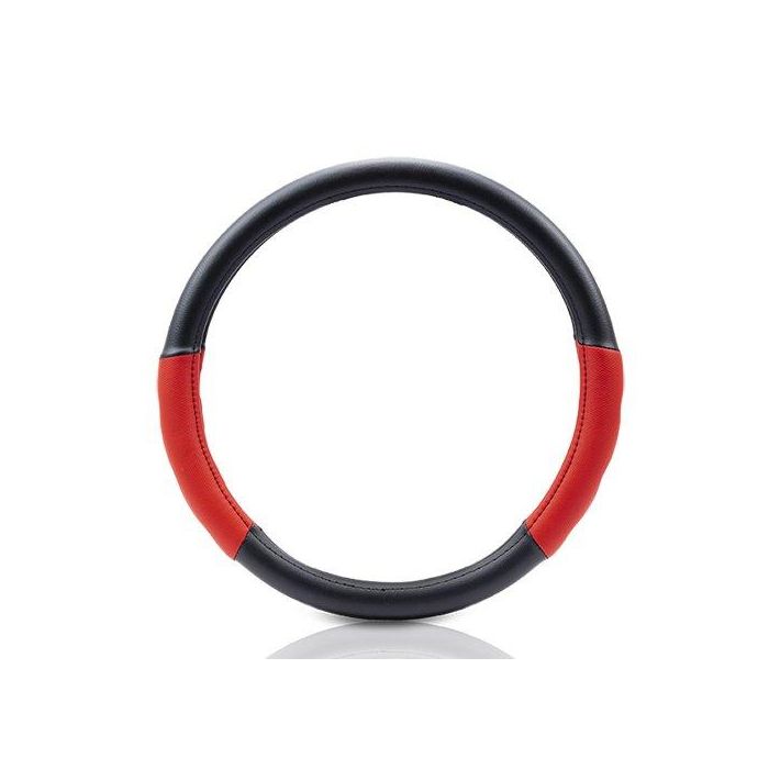 SPC Funda Volante Rojo-Negro CS10 SPC1102L Universal Antideslizante 100% Polyester 4