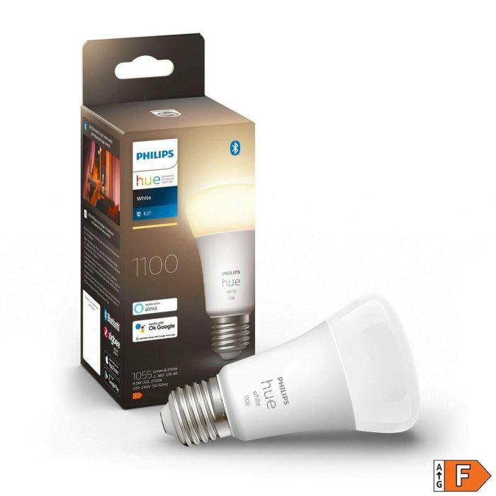 Philips Hue White Bombilla LED Conectada E27 9.5W (Equivalente 75W) Compatible con Bluetooth 1 Philips Hue White Bombilla LED Conectada E27 9.5W (Equivalente 75W) Compatible con Bluetooth 1