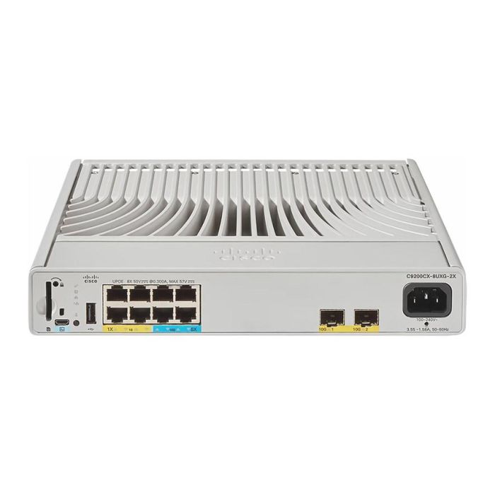 Cisco C9200CX-8UXG-2X-E Switch Compacto Gestionado L2/L3 con PoE y Montaje en Rack Cisco C9200CX-8UXG-2X-E Switch Compacto Gestionado L2/L3 con PoE y Montaje en Rack