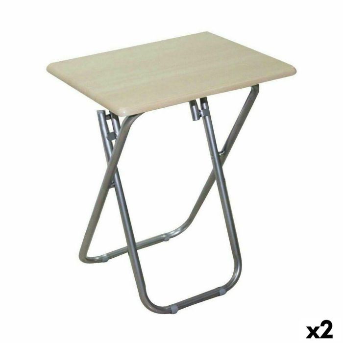 Mesa Auxiliar Plegable Confortime Madera 66 x 38 x 48 cm (2 Unidades) Mesa Auxiliar Plegable Confortime Madera 66 x 38 x 48 cm (2 Unidades)