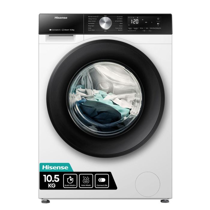 Lavadora Hisense WF3S1043BW3 60 cm 1400 rpm 10 kg 0 Lavadora Hisense WF3S1043BW3 60 cm 1400 rpm 10 kg 0