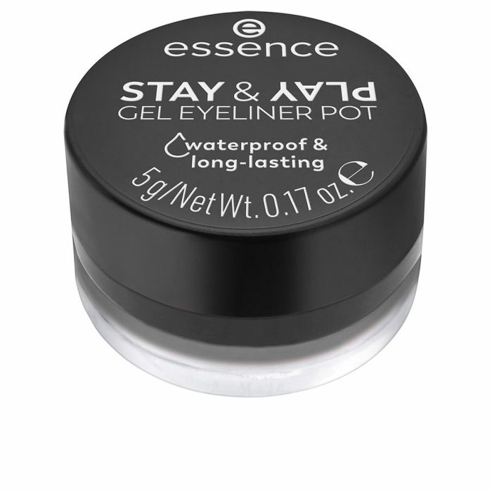 Essence Stay & Play Eyeliner Gel En Tarro #01-Black 5 gr Essence Stay & Play Eyeliner Gel En Tarro #01-Black 5 gr