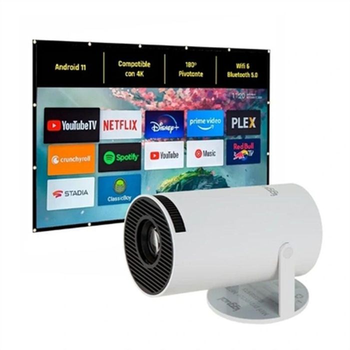 Proyector iggual Pack mini proyector + pantalla 120" plegabl HD 1280 x 720 px