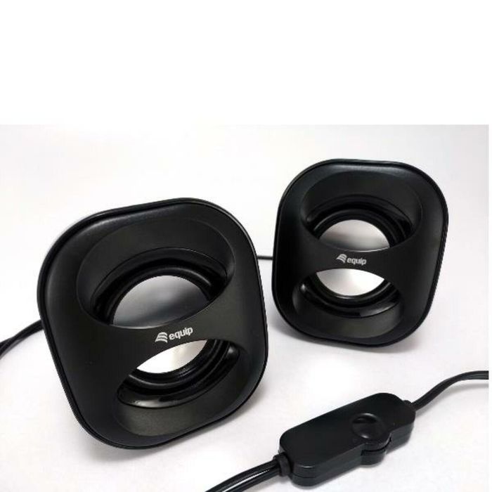 Equip Altavoces 2.0 Mini, Sonido Estéreo Potente, Conexión USB y Jack 3.5 mm, Ideal para PC y Portátiles Equip Altavoces 2.0 Mini, Sonido Estéreo Potente, Conexión USB y Jack 3.5 mm, Ideal para PC y Portátiles