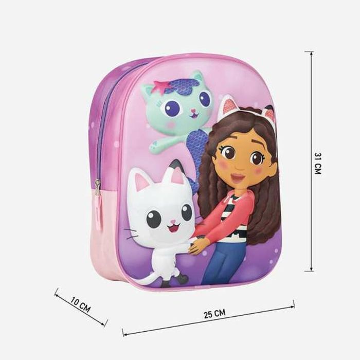 Mochila infantil 3D gabby´s dollhouse 25.0 x 31.0 x 10.0 cm 2 Mochila infantil 3D gabby´s dollhouse 25.0 x 31.0 x 10.0 cm 2