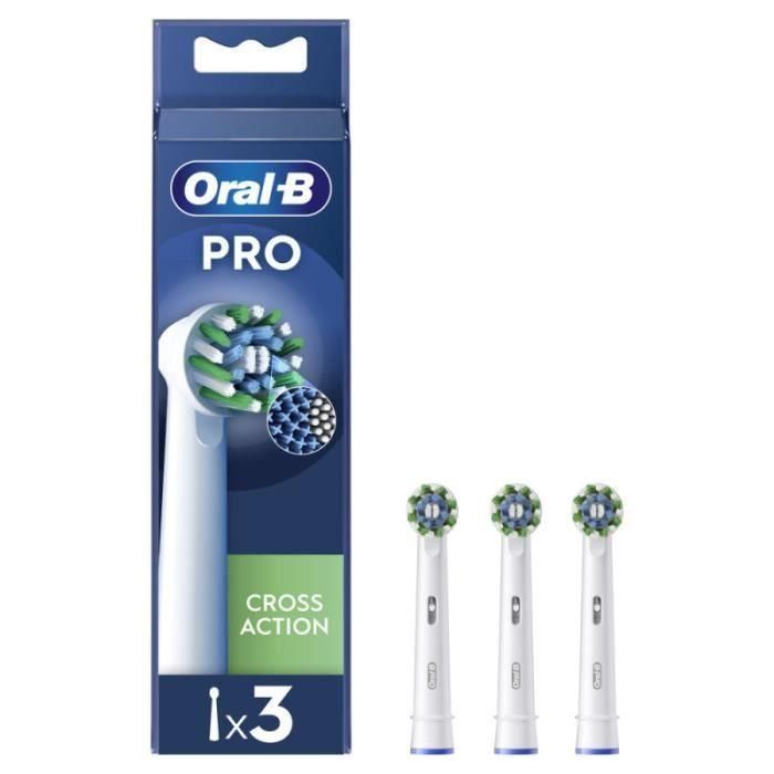 Cabezales de cepillo de dientes Oral-B Pro Cross Action, pack de 3 unidades