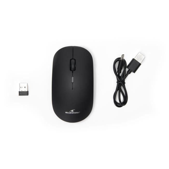 Ratón inalámbrico - THE G-LAB - M-WL-OFF100-BLACK - 2,4g + Bluetooth - Recargable - Compatible con Mac y Windows 1 Ratón inalámbrico - THE G-LAB - M-WL-OFF100-BLACK - 2,4g + Bluetooth - Recargable - Compatible con Mac y Windows 1