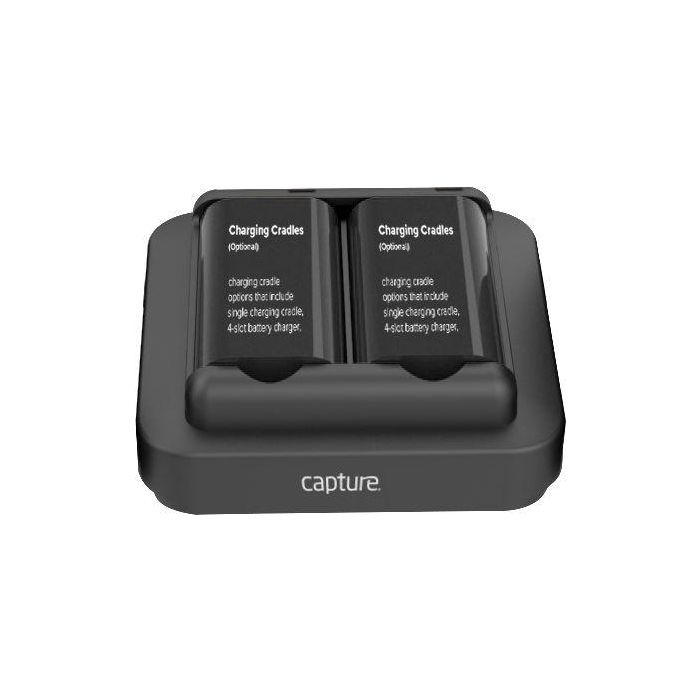 Capture Base de Carga 2 Ranuras para Baterías de Empuñadura de Pistola (CA-MTAC-5200-PB)