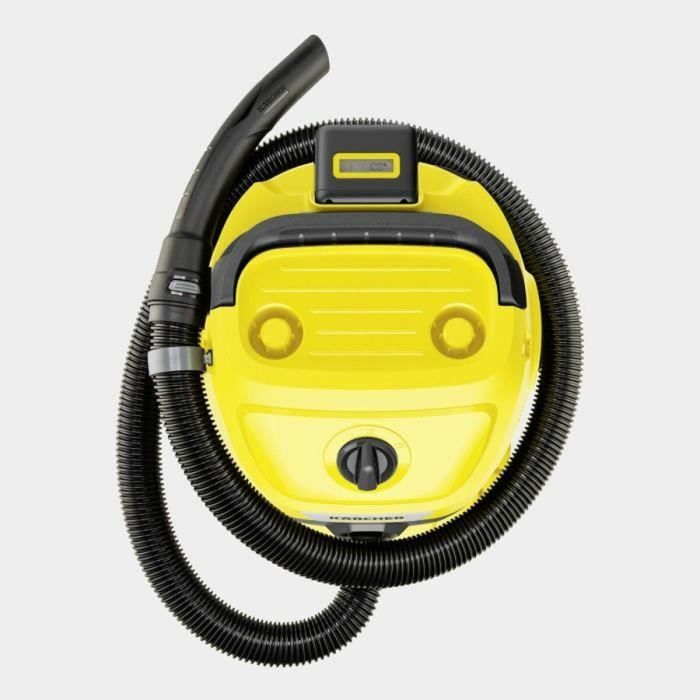 Aspirador de agua y polvo inalámbrico KARCHER WD 3-18 S V-17/20 - Acero - 17 l - Amarillo 2