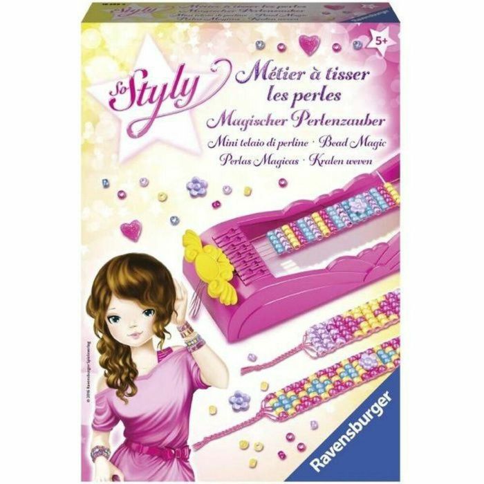 Ravensburger Telar para Crear Pulseras con Perlas Brillantes, Diseños de Flores y Corazones - Juguete Niñas 5+ Años Fácil Uso 4 Ravensburger Telar para Crear Pulseras con Perlas Brillantes, Diseños de Flores y Corazones - Juguete Niñas 5+ Años Fácil Uso 4