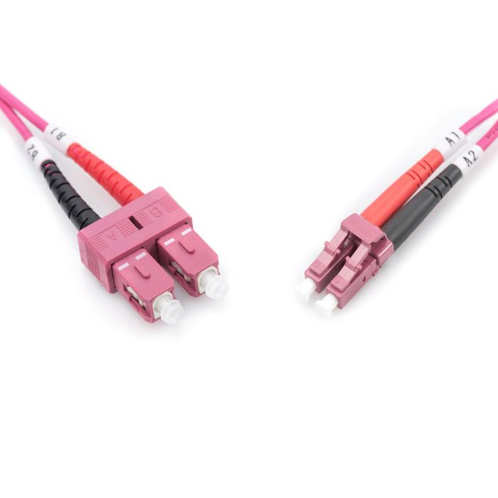 Digitus LWL Patchkabel LC -> SC 2.00m Multimode Duplex OM4 Fibra Óptica 1
