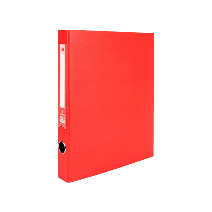Liderpapel Módulo 4 archivadores folio 2 anillas mixtas 25mm rojo 3