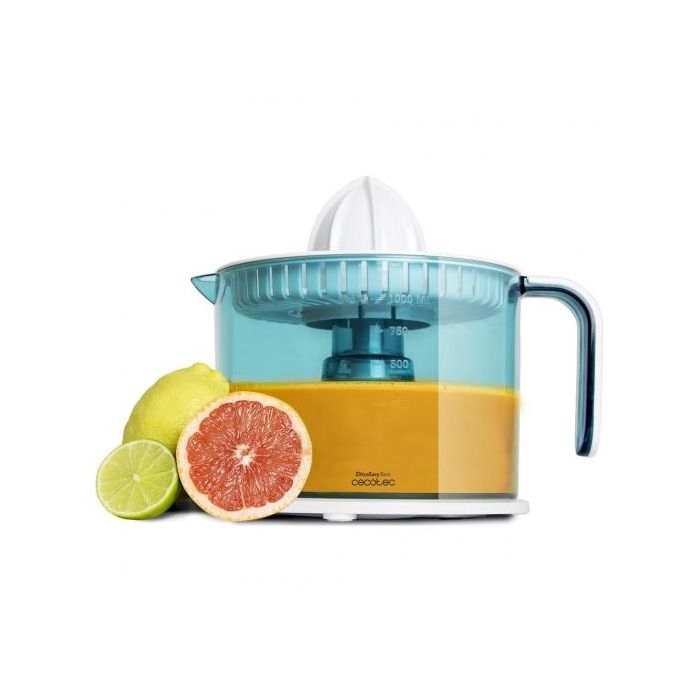 Cecotec Exprimidor Eléctrico ZitrusEasy Basic 40W 1L con Brazo Antigoteo BPA-Free Lavavajillas Transparente Turquesa Blanco Cecotec Exprimidor Eléctrico ZitrusEasy Basic 40W 1L con Brazo Antigoteo BPA-Free Lavavajillas Transparente Turquesa Blanco