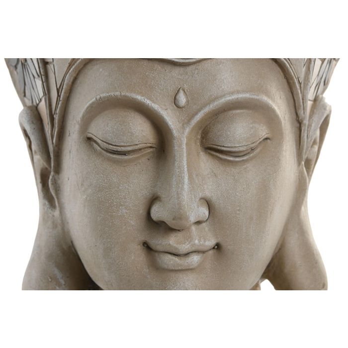 Figura Oriental DKD Home Decor Beige Naranja 21.5 x 45 x 24 cm (2 Unidades) 1