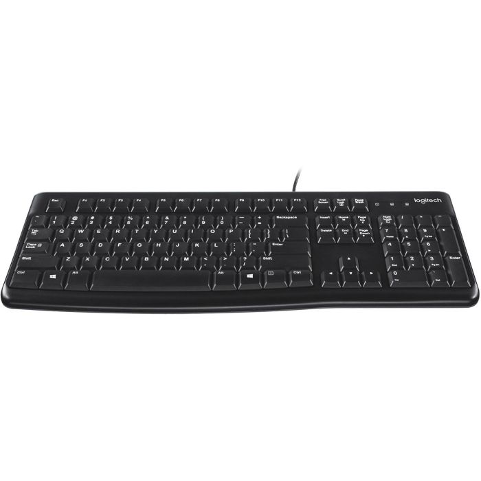 Logitech K120 Teclado para Negocio USB, Resistente a Derrames, Teclas Silenciosas de Perfil Bajo, Teclado Numérico Plug & Play 1 Logitech K120 Teclado para Negocio USB, Resistente a Derrames, Teclas Silenciosas de Perfil Bajo, Teclado Numérico Plug & Play 1