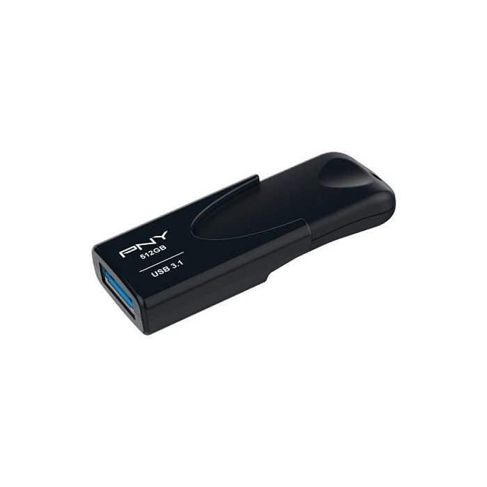 PNY Attache 4 USB 3.2 512GB Stick Negro 0 PNY Attache 4 USB 3.2 512GB Stick Negro 0