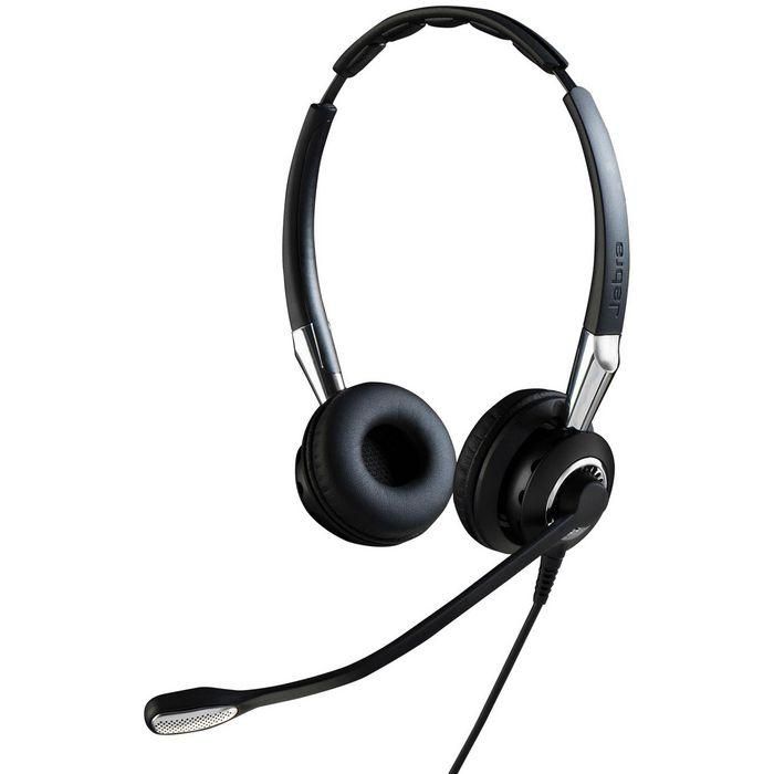 Jabra BIZ 2400 II QD Duo Auricular Doble Profesional para Teléfonos Fijos - Sonido Excepcional, Ligero y Cómodo